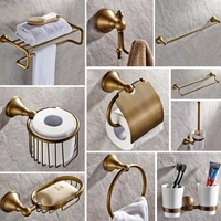 antique brass bathroom accessories towel shelf toilet paper holder soap holder towel rack tumble holder bathroom hardware set