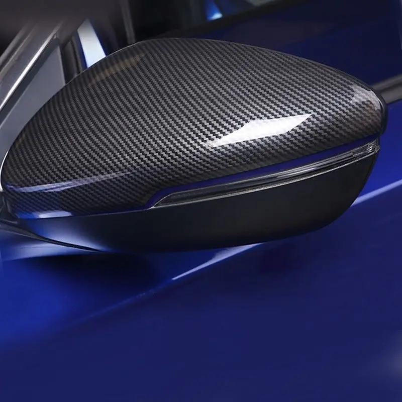 2020 2 шт. черное углеродное волокно стильный АБС боковой зеркальный чехол отделка
