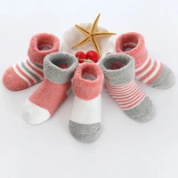 5 pairs high quality autumn and winter thickened cotton 0 12 newborn baby socks baby girl socks 0 3 years old