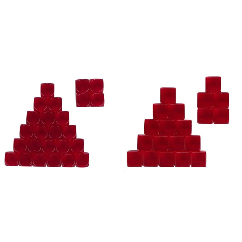 25 шт. башня для игральных костей 16 мм прозрачный Счетный куб пустые кубики dados