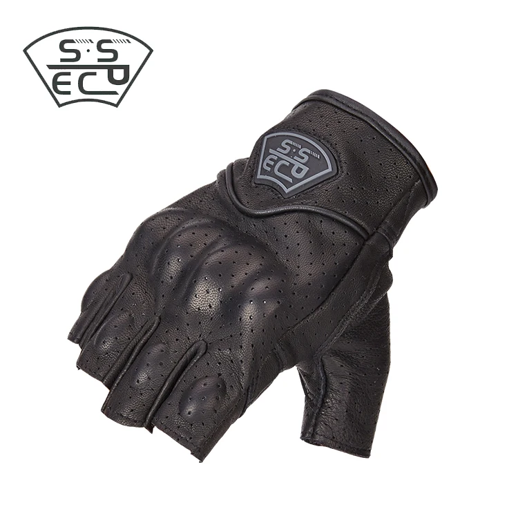 SSPEC Летние кожаные мотоциклетные перчатки для мужчин ретро гоночные мотокросса