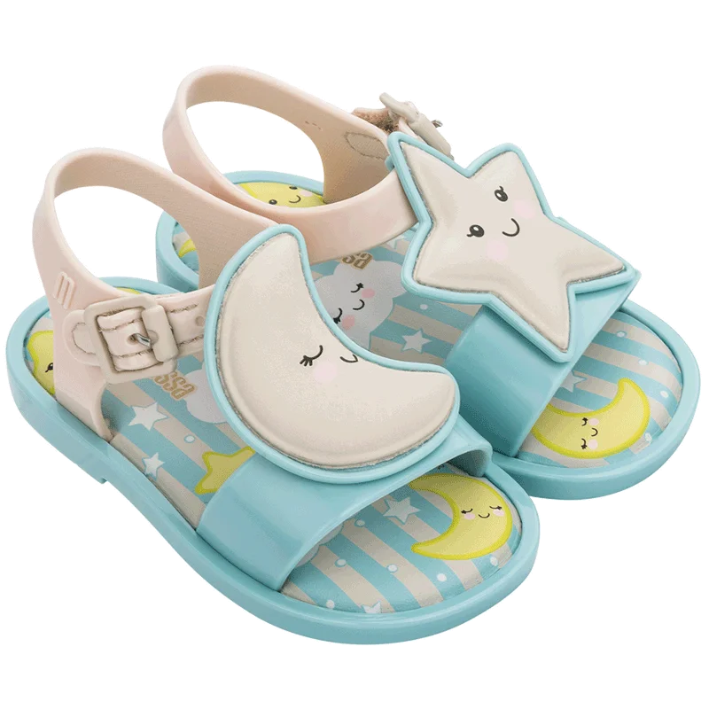 Melissa-Zapatos con estrellas de jardín para niños y niñas, zapatillas de dibujos animados, sandalias antideslizantes para exteriores, zapatillas bonitas y cómodas de verano