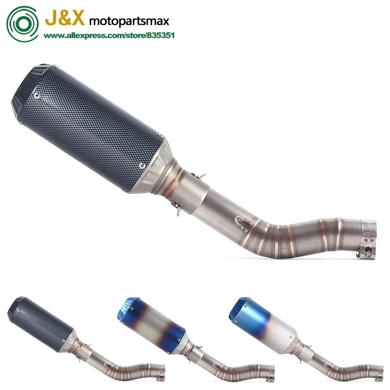 

GSXR1000 GSX R1000 GSXR 1000 Modified Middle Link Pipe Slip On Full System motorcycle Exhaust For suzuki GSXR1000