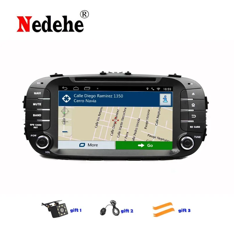 2 din Восьмиядерный 4G RAM + 64G ROM Android 9 0 автомобильный DVD GPS плеер для Kia Soul 2014 - 2018