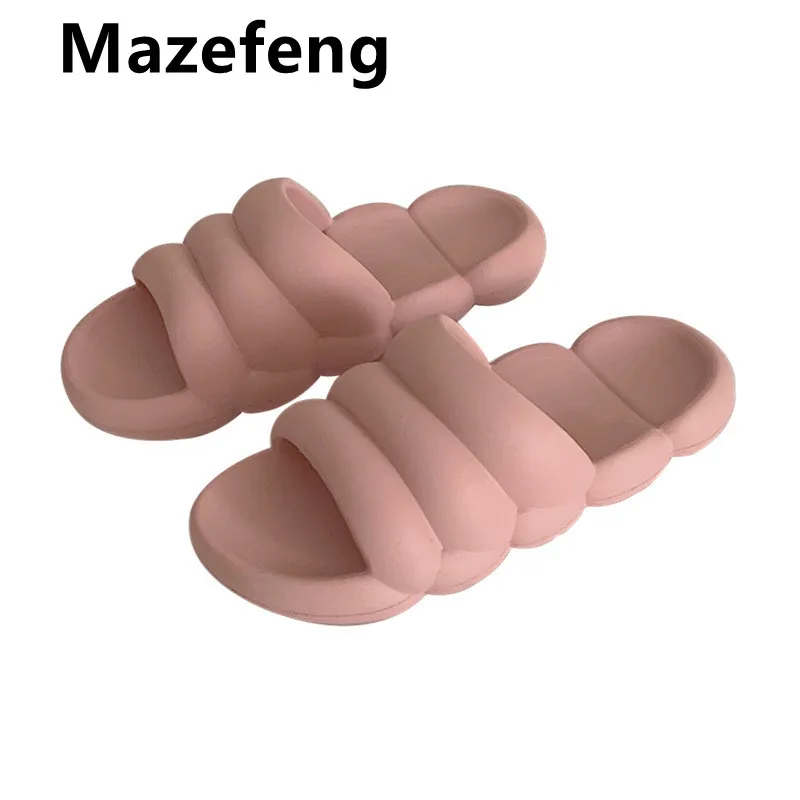 

Тапочки Mazefeng женские домашние Нескользящие, Мягкие Шлепанцы для дома и ванной, плоская подошва, летние Тапочки
