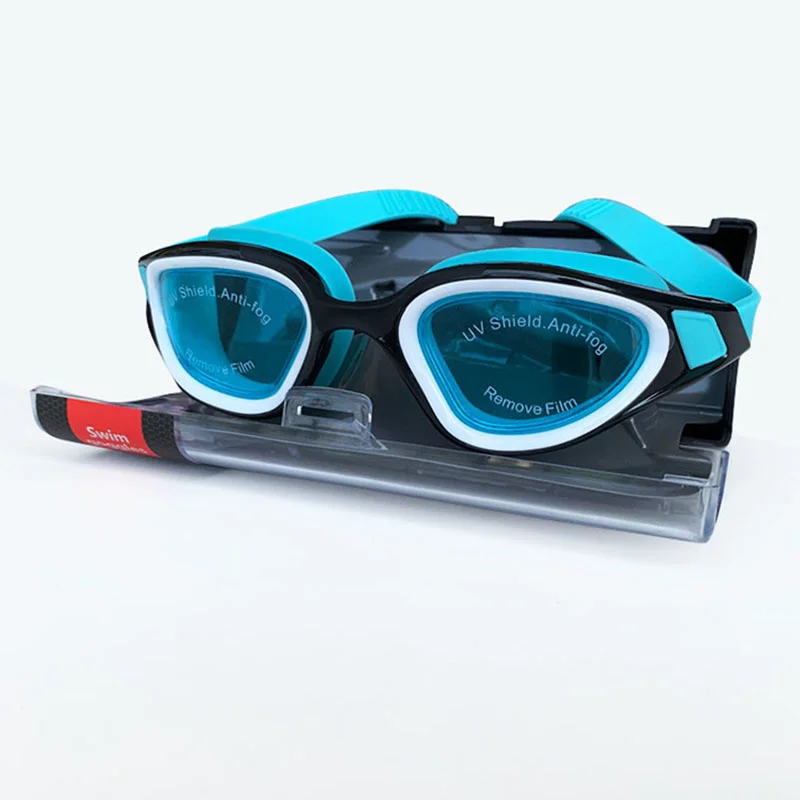 

Professional Silicone Swimming Goggles Swim Glasses Electroplate Waterproof Anti-fog UV очки для плавания Adluts with Box