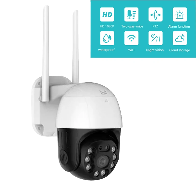 Py 3MP 2MP безопасности WI-FI Камера на открытом воздухе 1080P PoE IP PTZ Скорость купол
