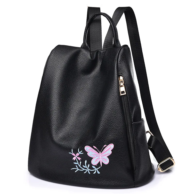 JIULIN Женская Бабочка Mochila сумка на плечо вышивка девушка Прямая поставка