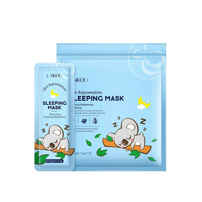 

Disposable Sleep Mask 3ml * 15 PCs Moisturizing Hydrating Whitening Brightening Skin Color Fading Dry Lines Care Products