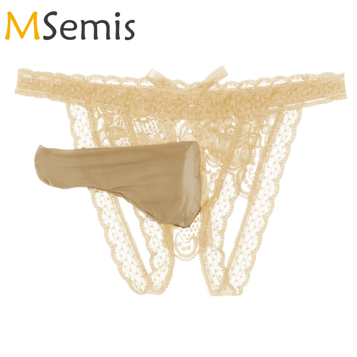 

Трусы мужские кружевные с вырезом, низкой посадкой и эластичным поясом