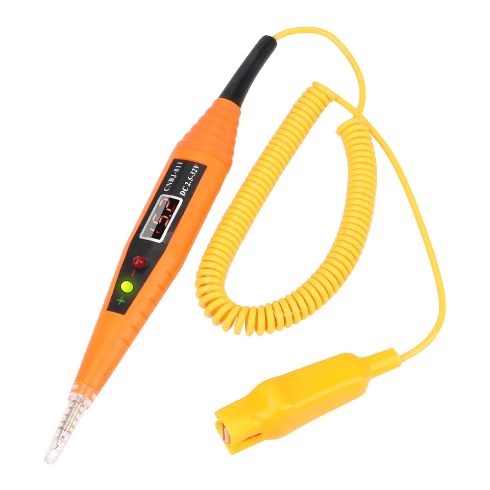 

12V 24V Digital Display Test Pen Probe Control Car Circuit Cable Electrical Circuit Test Pencil Auto Diagnostic Tools Detector