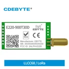 Беспроводной модуль LoRa 868 МГц 915 МГц LLCC68, 30 дБм, дальность 10 км, RSSI CDEBYTE, E220-900T30D, UART, приемник-передатчик SEMTECH