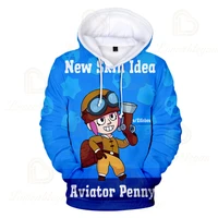 new game hoodie children boys girls shooting game leon crow shelly cosplay costumes 3d print sweatshirt tops