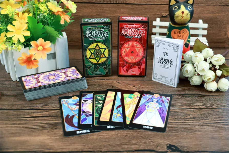 

Fun Student Version Tarot 2 Edition Leisure and Entertainment Board Game Cards Student Game Cards Playing Cards