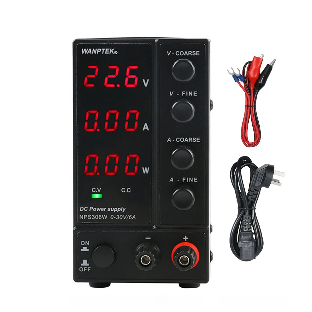NPS306W 30V6A мини Регулируемый лабораторный источник питания постоянного тока