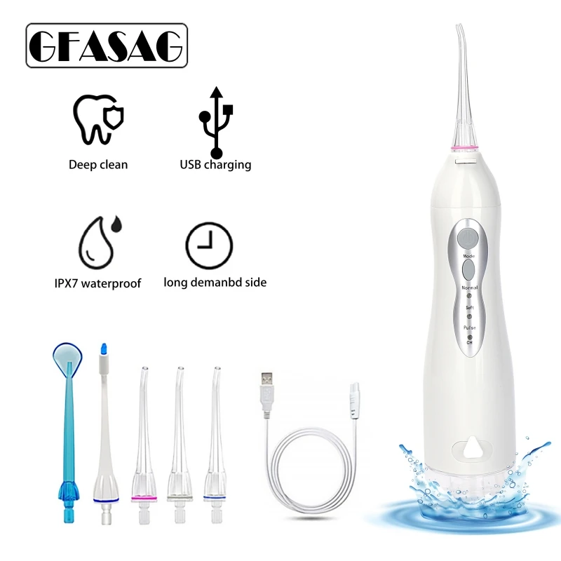 

Ирригатор стоматологический, беспроводной Оральный ирригатор мл, зарядка по USB