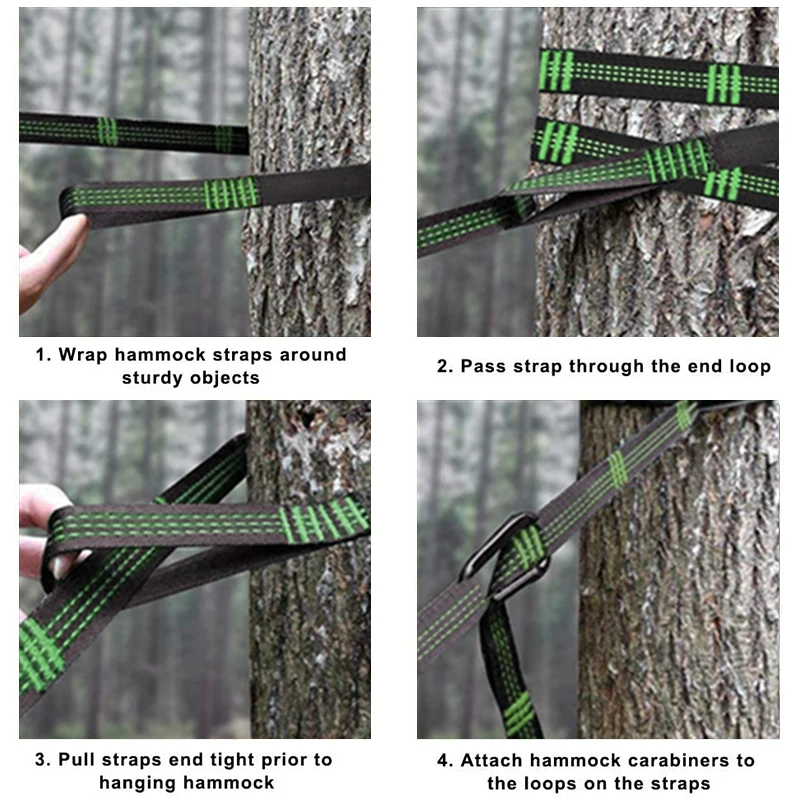 Гамак портативный для кемпинга 260*140 см из нейлона|Гамаки| |