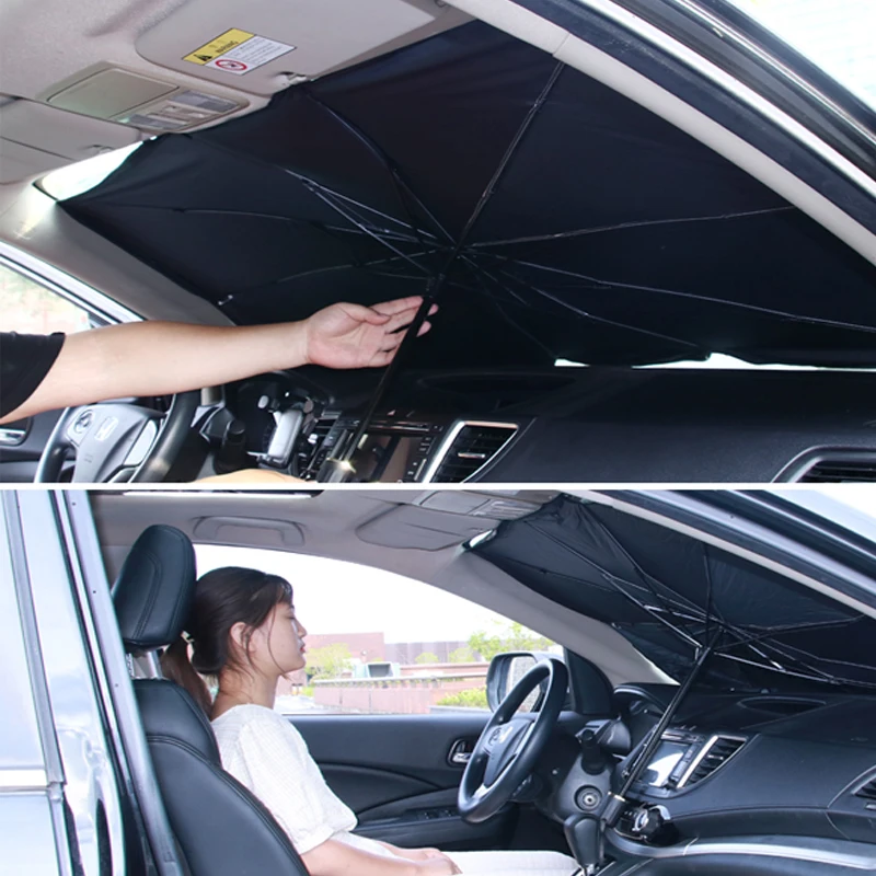 

Car Sun Shade Protector Parasol Auto Front Window Sunshade Covers Car Sun Protector Interior Windshield Protection Accessories