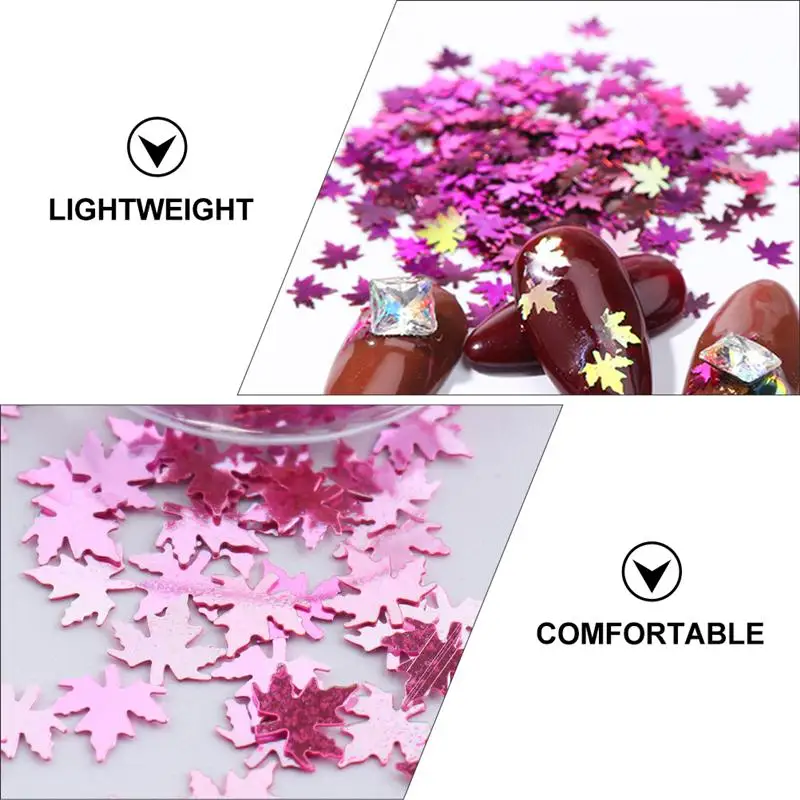 

2 Boxes Sequins Beautiful Maple Leaf Manicure Decal Nail Stickers