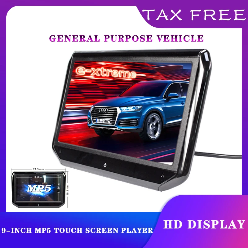 

9-дюймовый автомобильный видеоплеер, 1 Din, Bluetooth, HD, Usb, сенсорный экран, компьютер для Vw, Volkswagen, Hyundai, Toyota