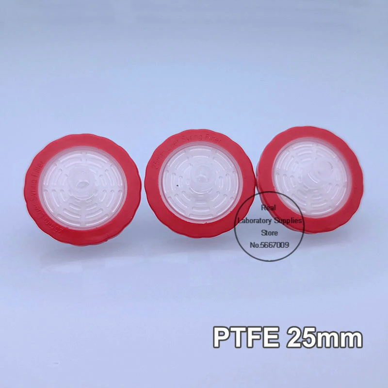 100 шт. шприцевой фильтр PTFE Luer Millipore для лаборатории 13 мм 25 гидрофильный игольчатый