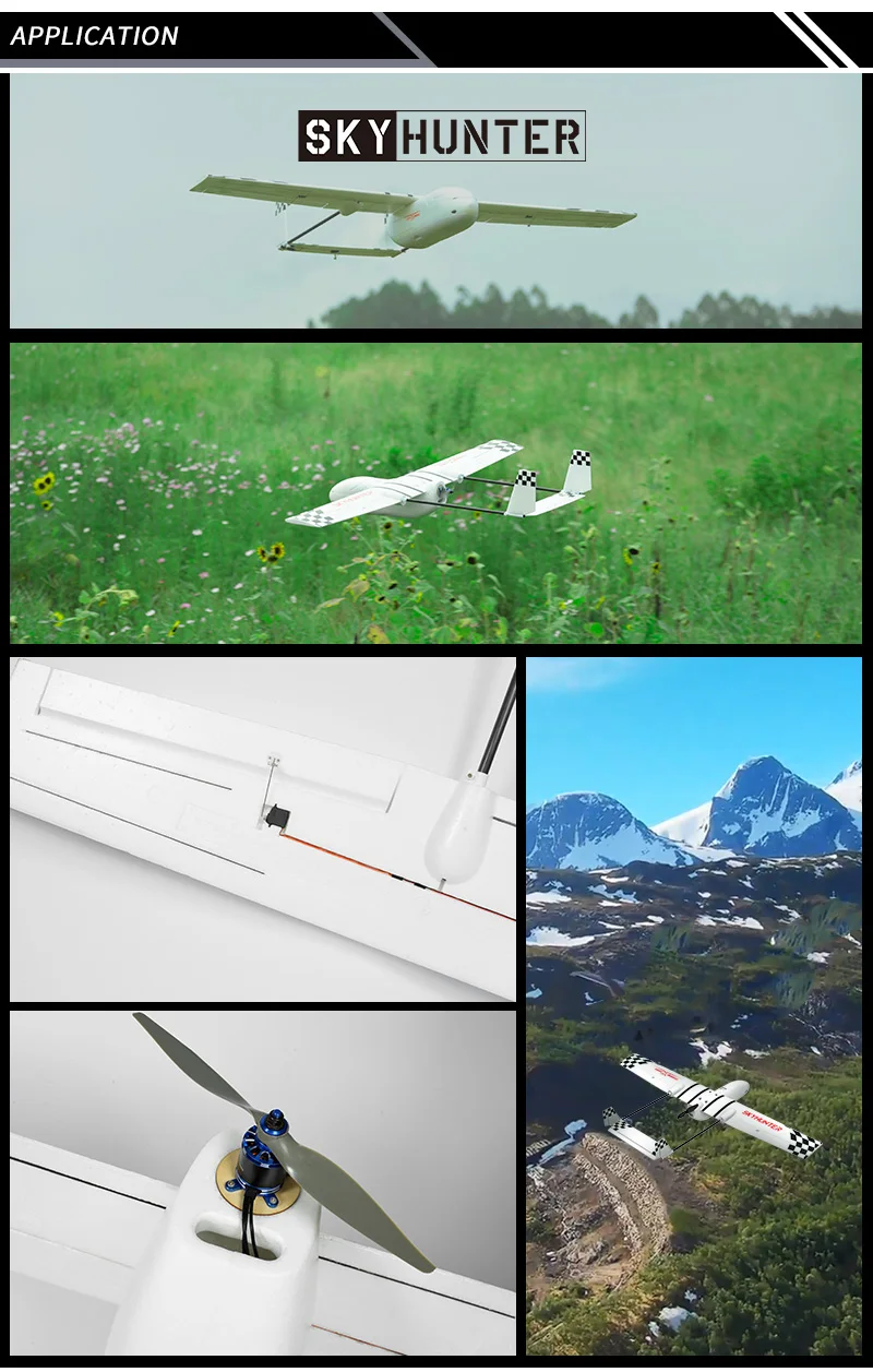 Sonicmodell Skyhunter 1800 мм размах крыльев EPO большой диапазон FPV UAV платформа RC самолет PNP