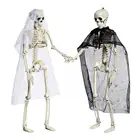 Пластиковый скелет для жениха и невесты, Имитация человеческого тела скелет, череп на Хэллоуин, украшение U6T6