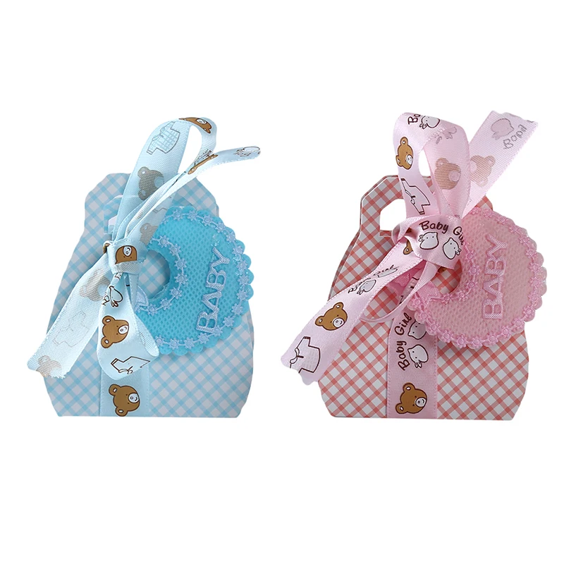12 шт./упак. милый детский фартук коробка конфет душ Подарочная сумка коробки для