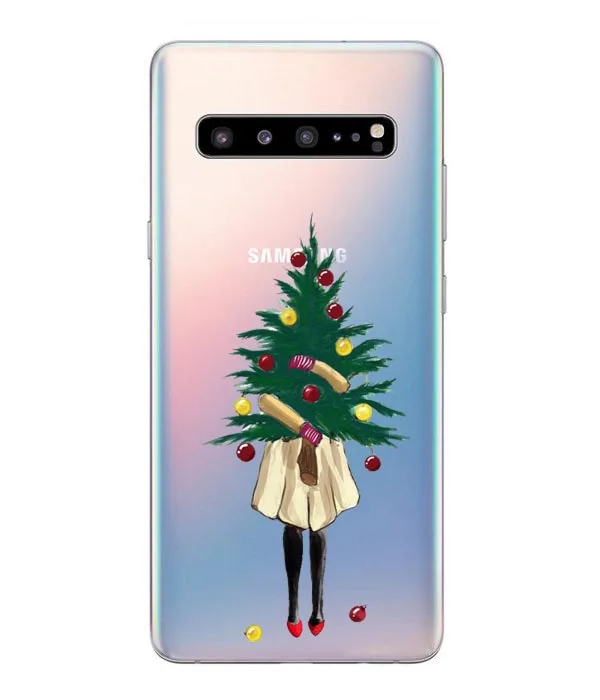 TPU Мультяшный Рождественский чехол для samsung Galaxy S10 Lite S10 Plus, мягкий чехол для телефона с Санта Клаусом для samsung S6 S7 Edge S8 S9 Plus, чехол - Color: TPU