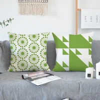 geometic pattern decorative pillows for sofa 45x45 linen pillow cover nordic housse de coussin home decor