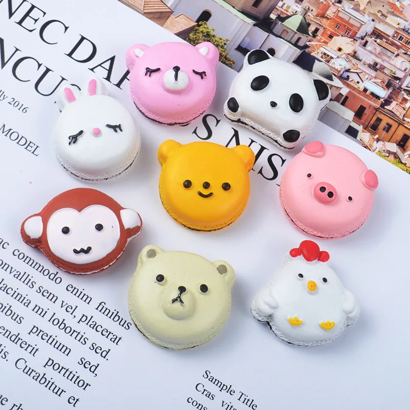 

Cartoon Hamburger DIY Cake Cream Phone Case DIY Ornament Material Cartoon Necklace Pendant Cups Hairpin DIY Resin Accessories