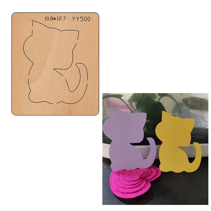 

New Cartoon,Teapot,cat,Bow,Flowers, princess, santa, owl, Cat. Wooden die Scrapbooking YY500 Cutting Dies Multiple sizes