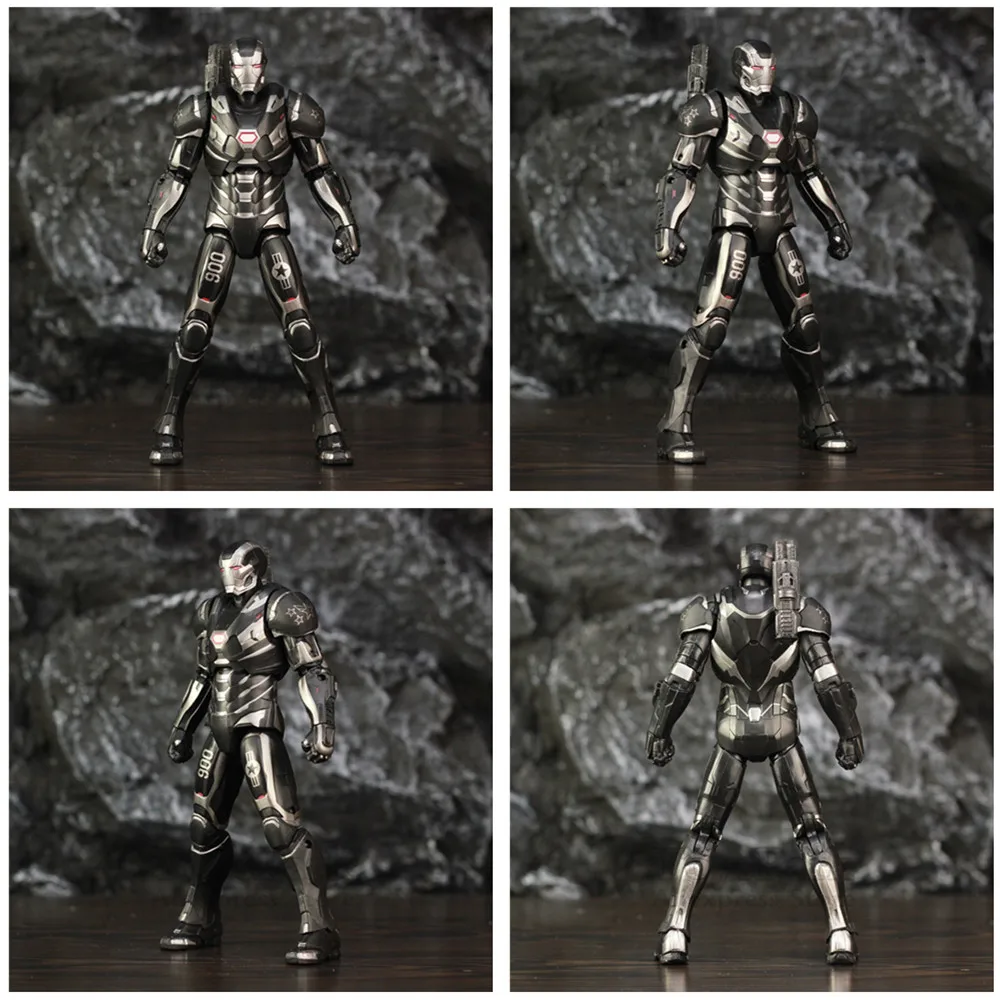 

Marvel Avenger 4 Endgame War Machine 2019 Movie 7" 17cm Action Figure James Rhodes Legends Original ZD Toys Doll Model
