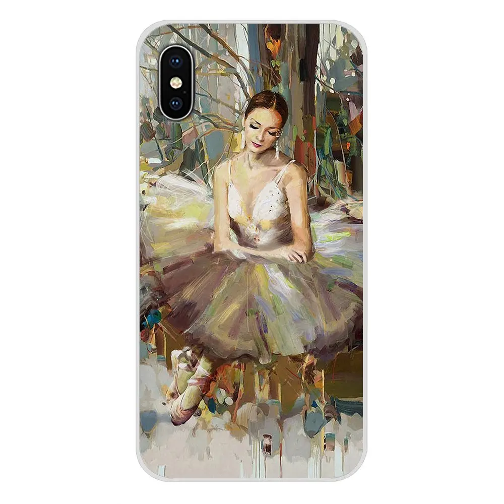 For Xiaomi Mi4 Mi5 Mi5S Mi6 Mi A1 A2 5X 6X 8 9 Lite SE Pro Max Mix 2 3 2S Ballet Ballerina oil painting Cell Phone Case Cover | Мобильные