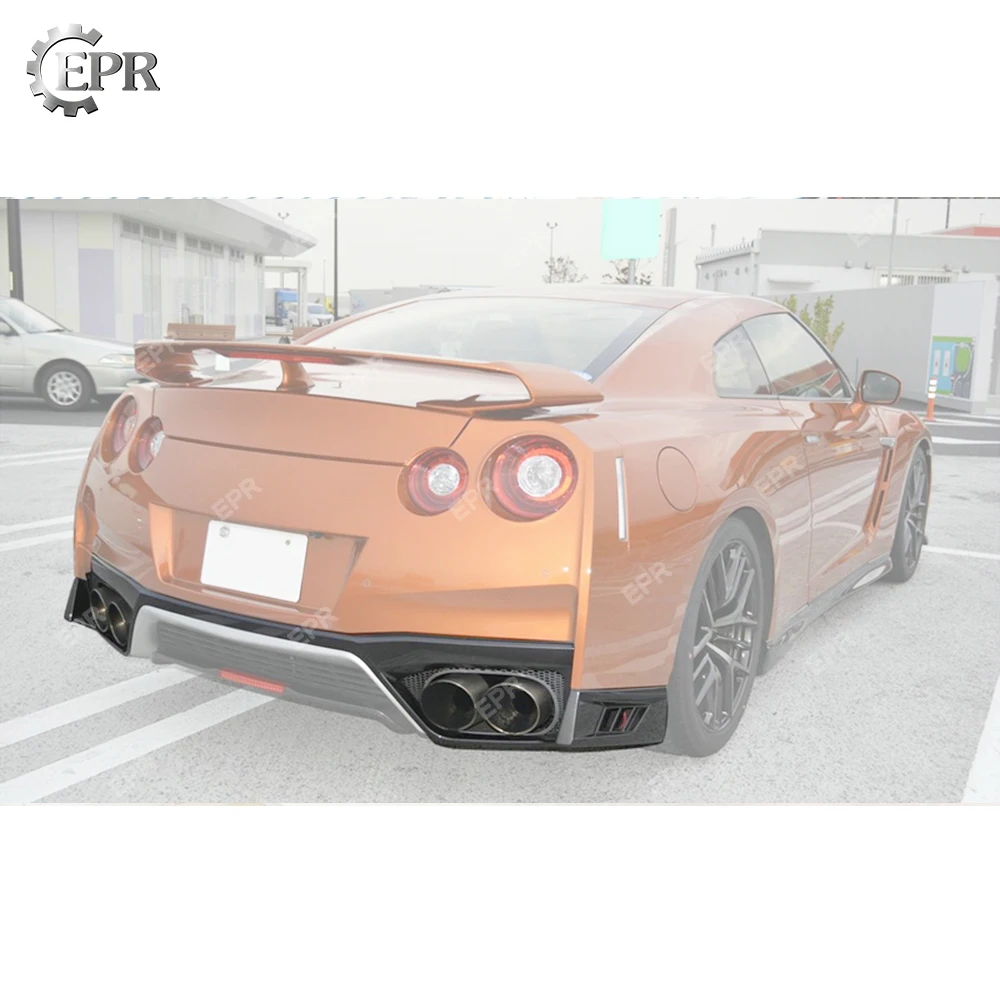 

Для Nissan GTR R35 2017 MY17 углеродное волокно OEM задняя губа отделка для R35 GTR задний бампер диффузор