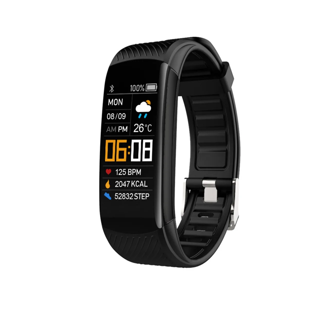 

C5S Fitness Bracelet Ip67 Waterproof Sport Fitness Tracker watch mens 2021Heart Rate Pedometer Smart Band Watch For Android IOS