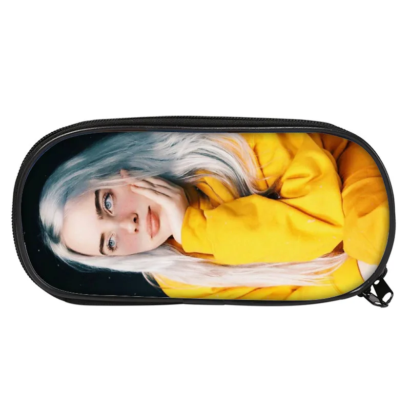 Billie Eilish чехол для карандашей косметичка женщин сумки макияжа Подростковая ручка