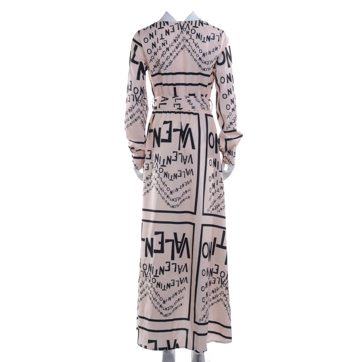 Женское летнее платье с буквенным принтом в стиле бохо Пляжное Платье макси v