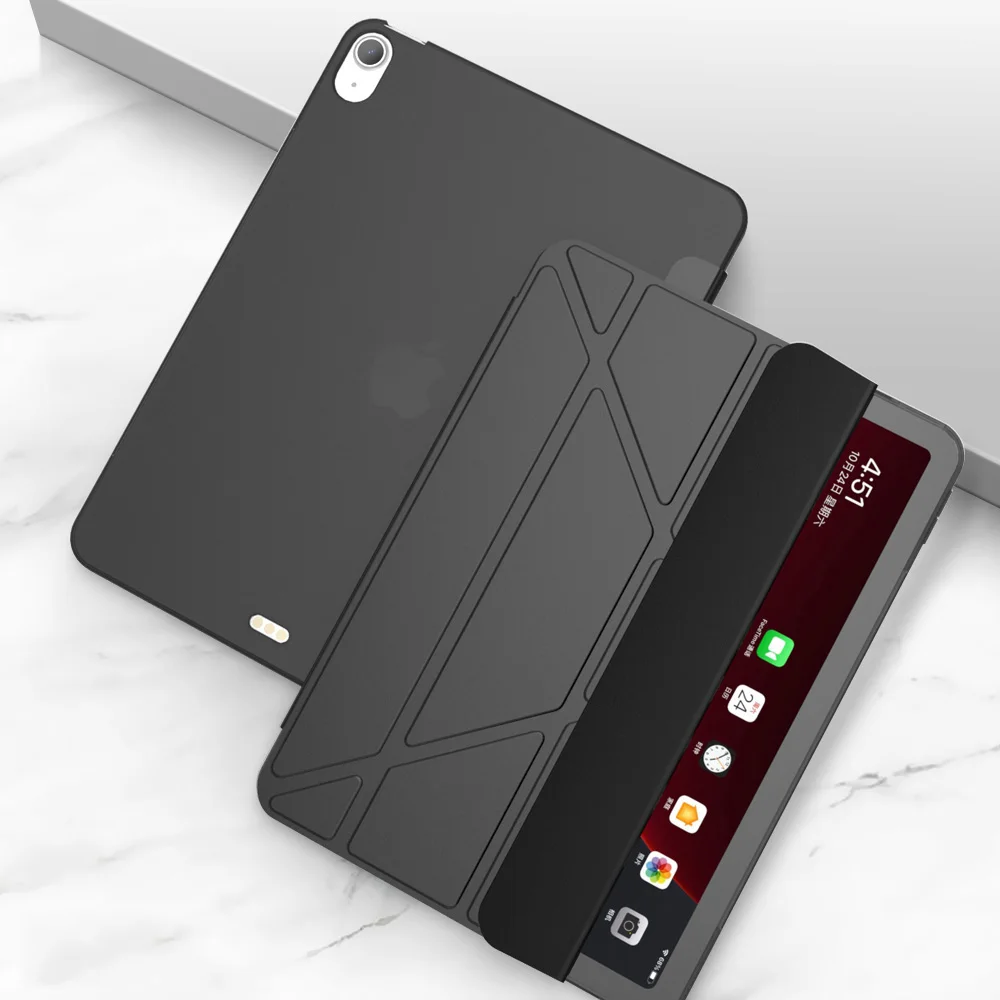 

Чехол для iPad Pro 12,9 2018, умный чехол, Магнитный чехол из искусственной кожи + мягкая задняя крышка из ТПУ для iPad Pro 12,9 2015 2016 2017