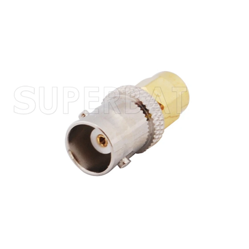 Superbat 5pcs SMA-BNC Adapter SMA Male to BNC Female Straight Coaxial Connector