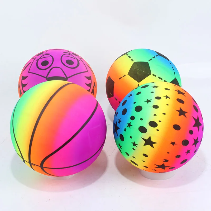 5 шт./компл. 9 дюймов надутый пляжный мяч Футбол Детские воздушные шары случайный