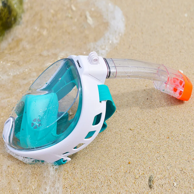

New Full Face Snorkeling Masks Panoramic View Anti-fog Anti-Leak Swimming Snorkel Scuba Underwater Diving Mask GoPro Compatible