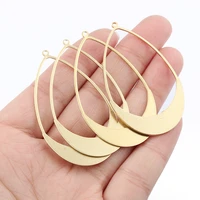 10pcs raw brass hollow water drop charms oval pendant for diy earring necklace pendant jewelry making supplies wholesale