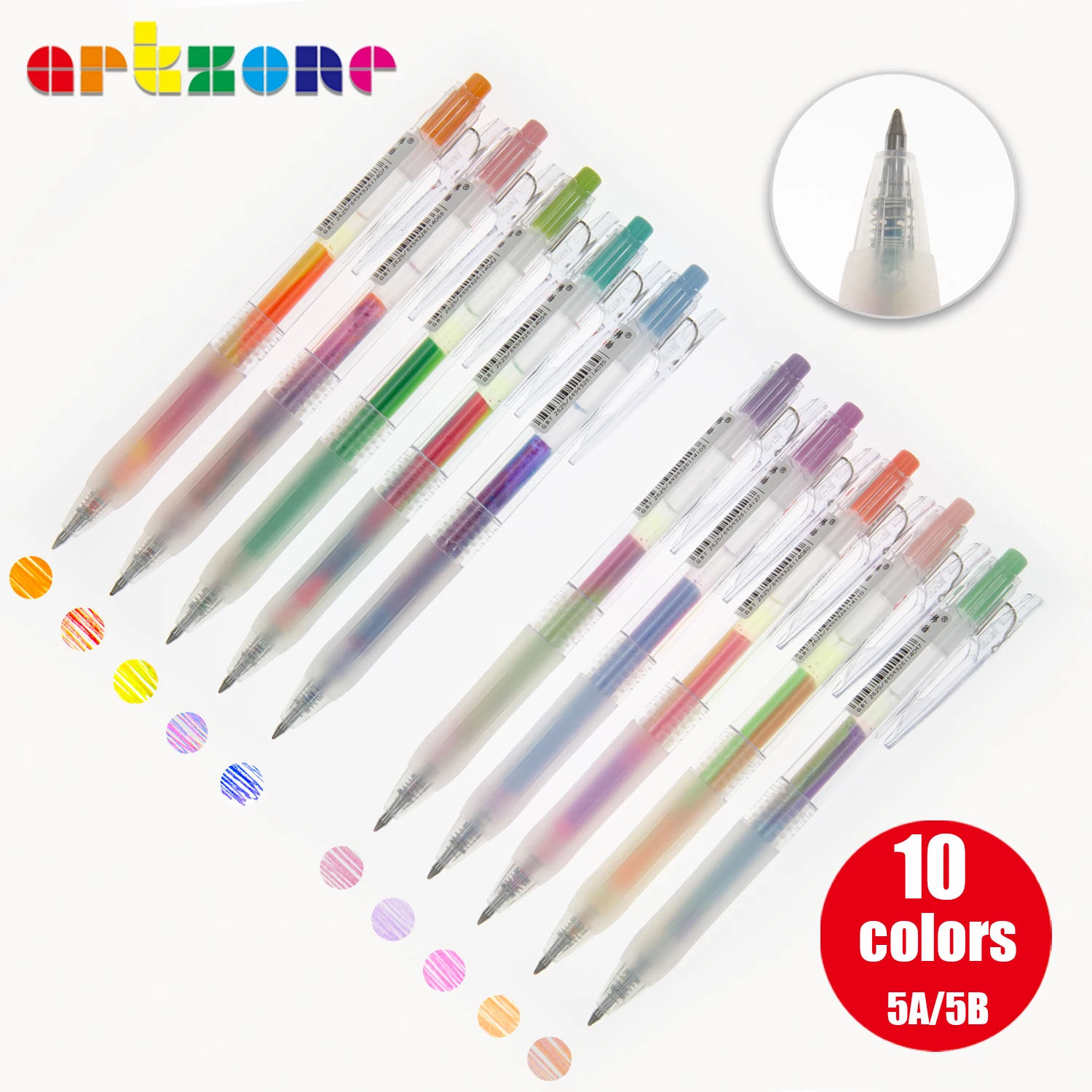 

Creative 3 in 1 Mixed Dream Color Gel Pen 0.6mm Gradient Rainbow Color Fine Tip Gel Ink Pen