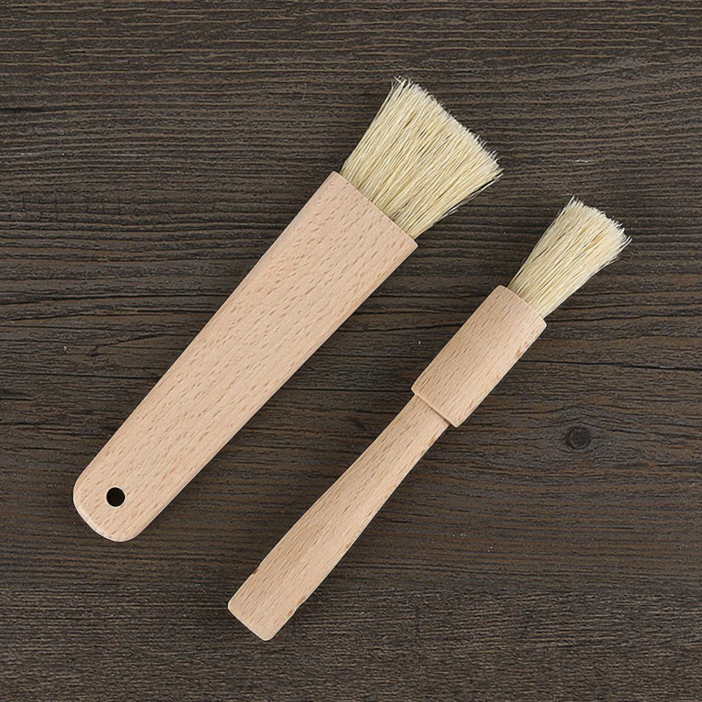 Деревянная щетка для барбекю масло Температура устойчивая обувь на плоской