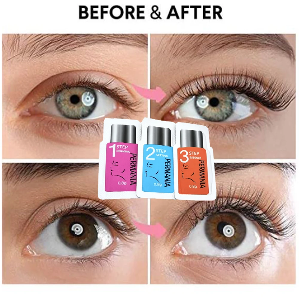 Горячая Permania Корея ресниц Лифт комплект для наращивания Щипцы завивки волос