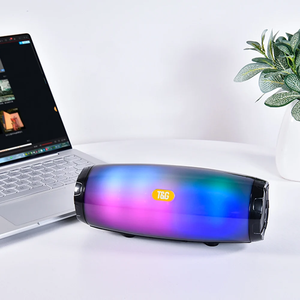 Светодиодный водонепроницаемый Bluetooth динамик 10 Вт портативный спортивный