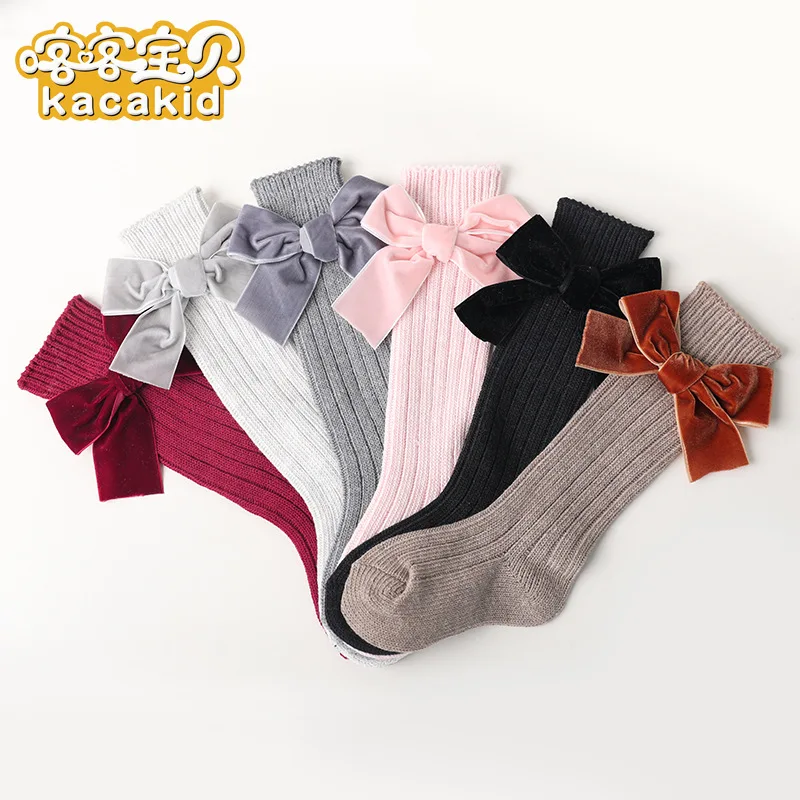 Носочки для девочки Гольфы с бантиком носки принцессы малышей девочек