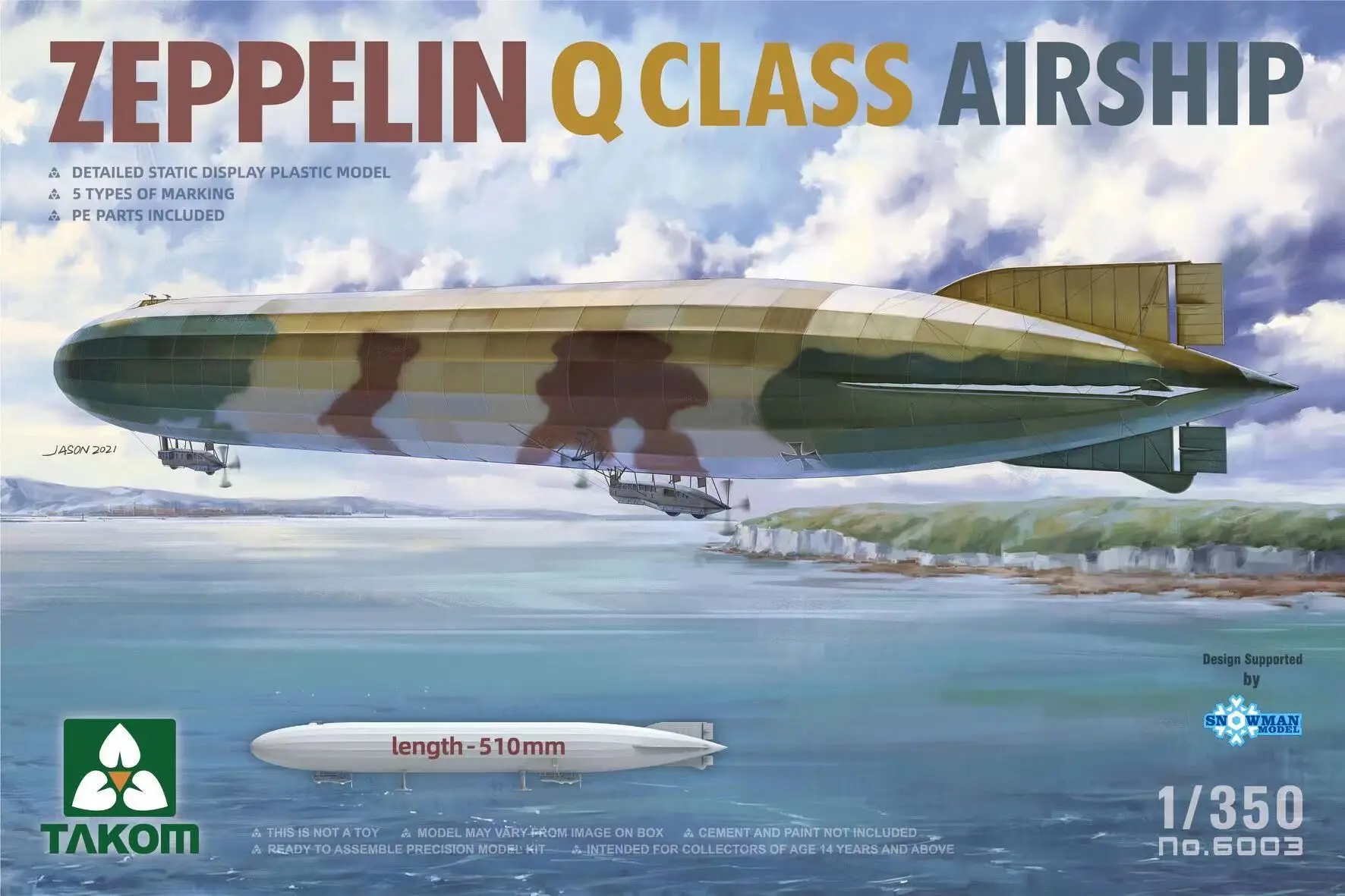 TAKOM 6003 1/350 ZEPPELIN Q класс набор моделей воздушного судна |