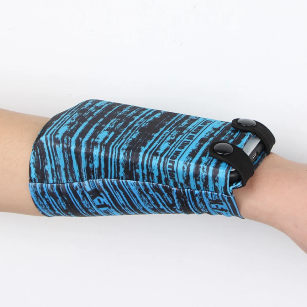 

For 7 Inch Mobile Phone Arm Pack Daily Elastic Wrist Bag Large Capacity Gym Sports Running Outdoor Jogging Universal Card Key